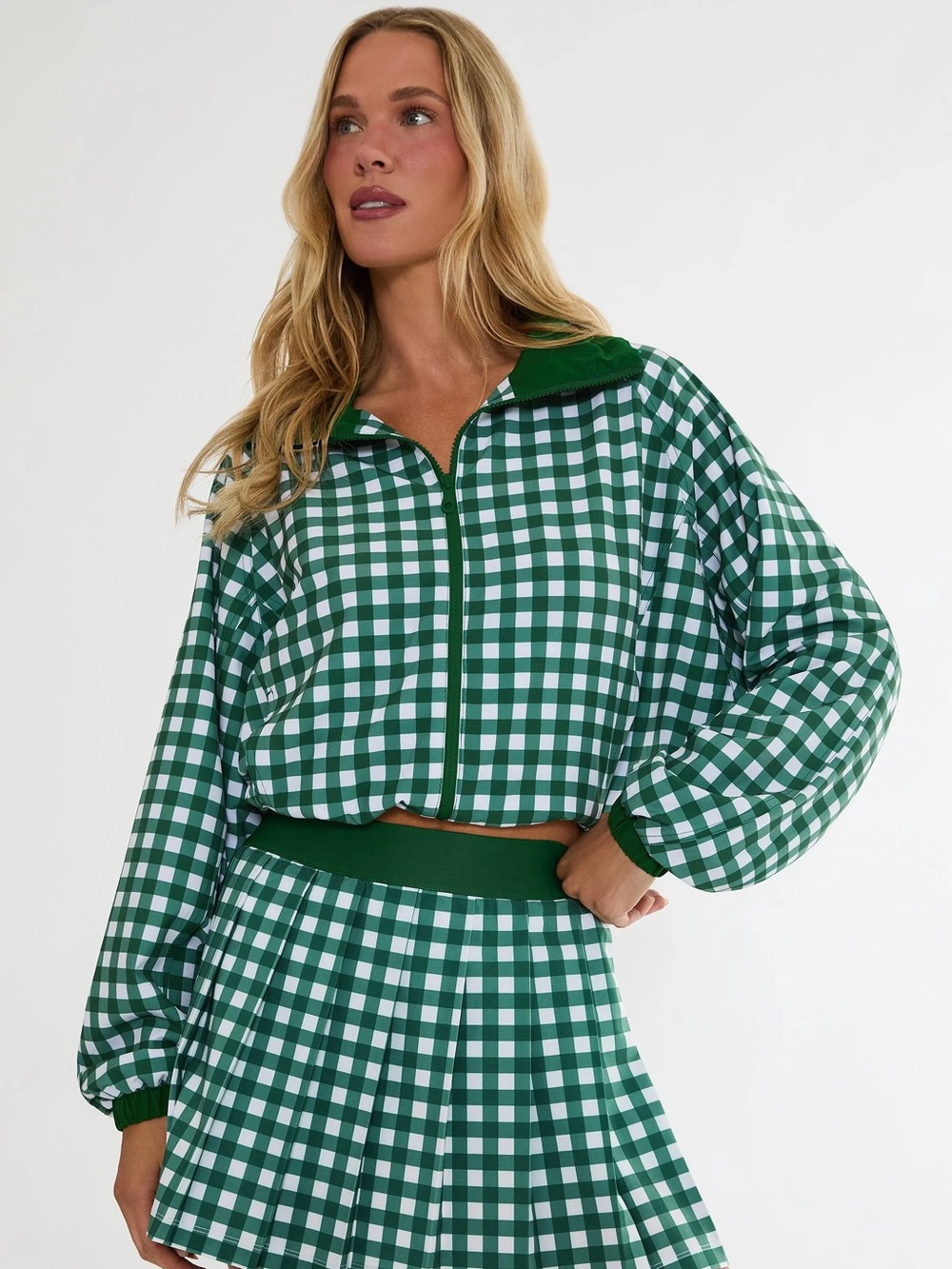 Beach Riot Casen Jacket Fairway Check NWT